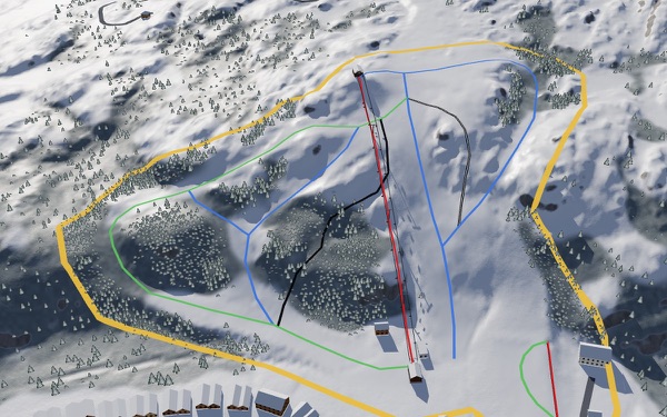 Adanac Ski Hill 3D trail map