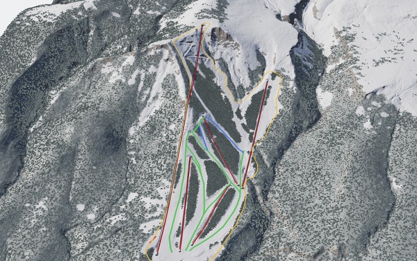 Adatara Resort 3D trail map