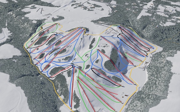 Afton Alps 3D trail map