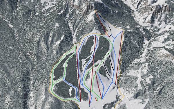 Aizu Kogen Daikura Ski Resort 3D trail map
