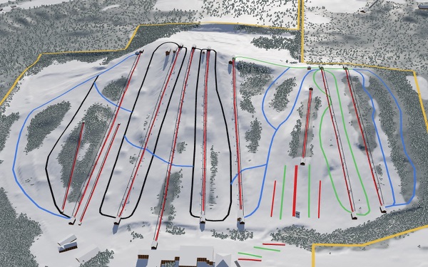 Alpine Valley Resort 3D trail map