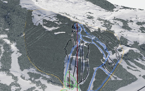 Antelope Butte 3D trail map
