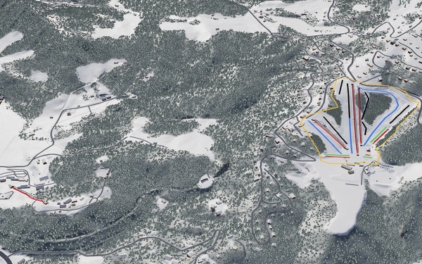 Appalachian Ski Mountain 3D trail map