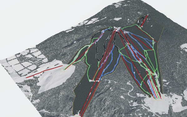Appi Kogen Ski Resort 3D trail map