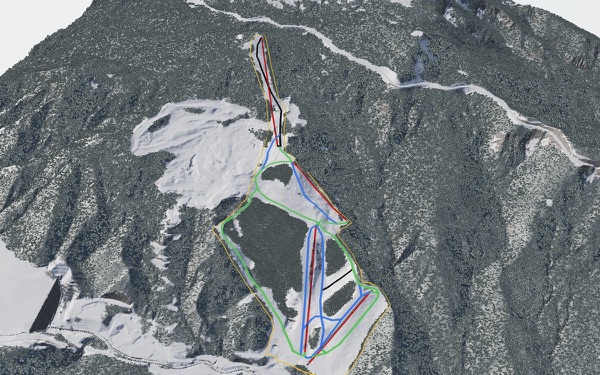 Asarigawaonsen Ski Resort 3D trail map