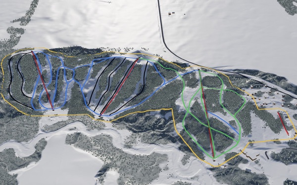 Asessippi Ski Area 3D trail map