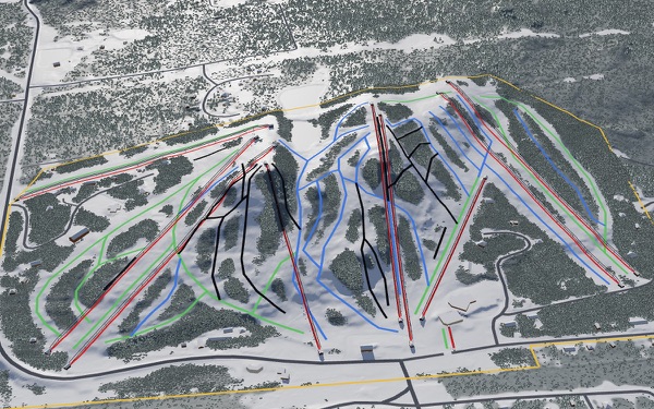 Big Powderhorn Mountain 3D trail map