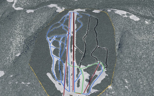 Big Rock 3D trail map