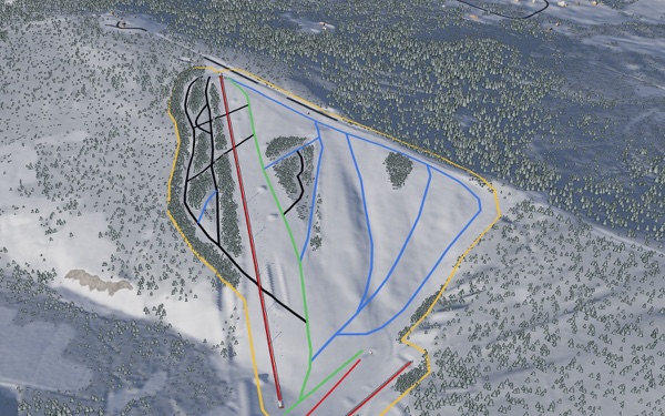 Birch Hill Recreation Area 3D trail map
