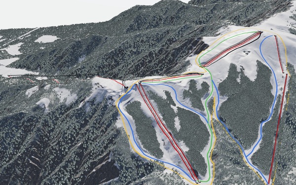 Biwako Valley 3D trail map