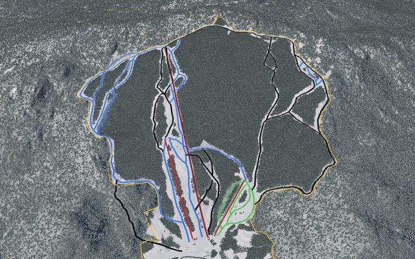 Black Mountain of Maine 3D trail map