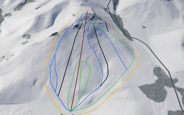 Blizzard Mountain Ski Area 3D trail map