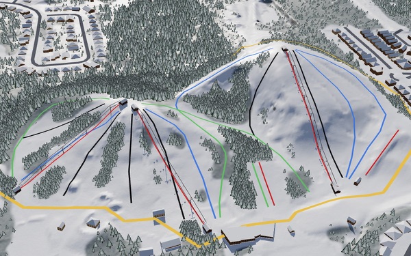 Boler Mountain (London Ski Club) 3D trail map