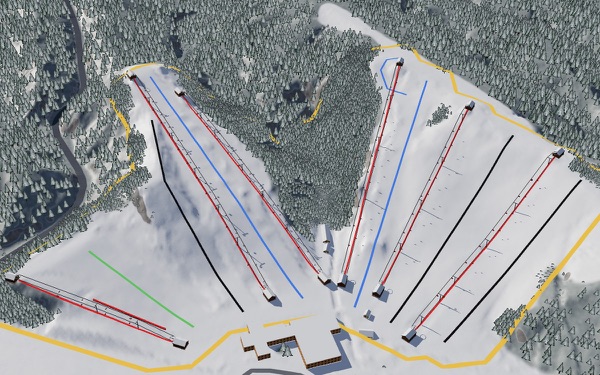 Boston Mills/Brandywine Ski Resort 3D trail map