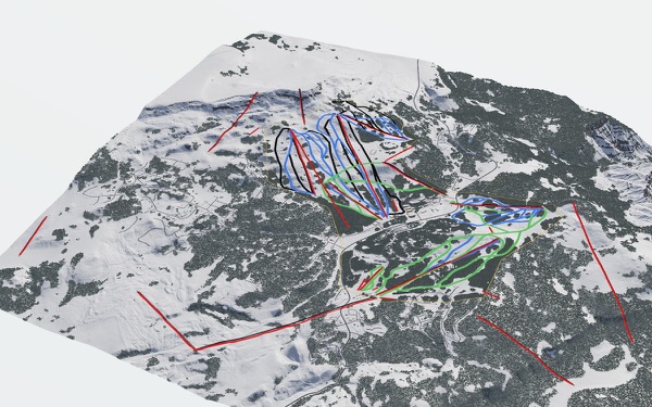 Brian Head Ski Resort 3D trail map