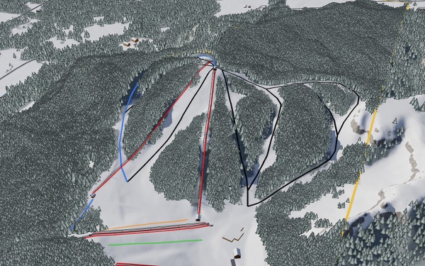 Bruce Mound Winter Sports Area 3D trail map
