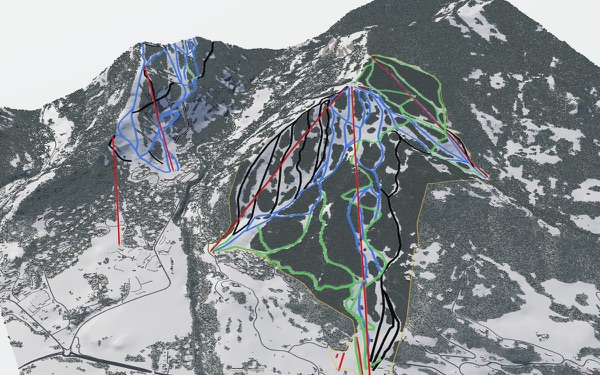 Buttermilk 3D trail map