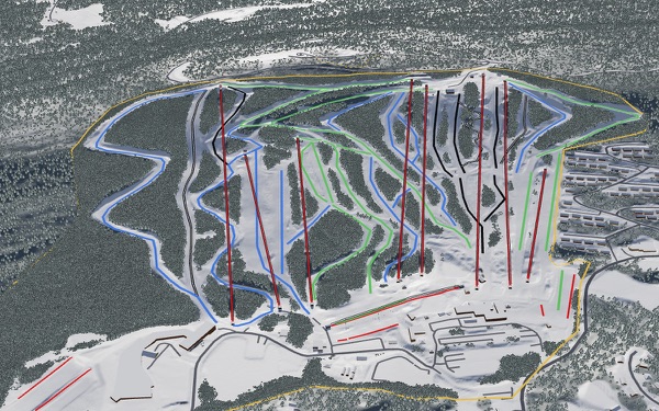 Camelback Mountain Resort 3D trail map