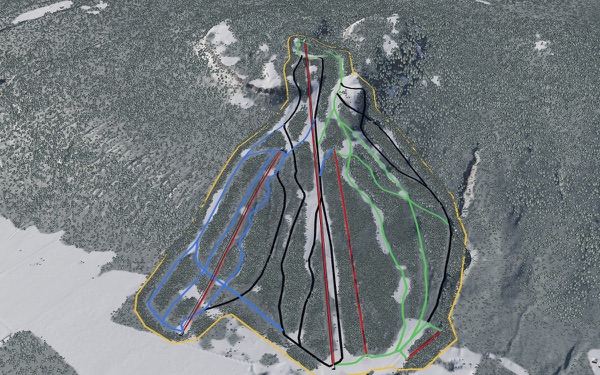 Candy Mountain Ski Area 3D trail map