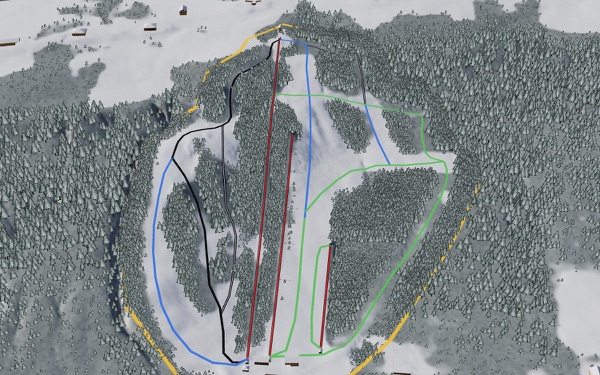 Cazenovia Ski Club 3D trail map