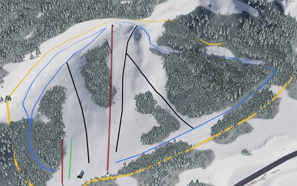 Cedar Pass 3D trail map