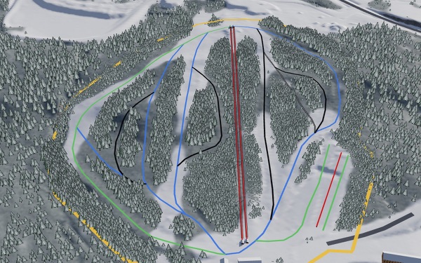 centre de ski Saint-Georges 3D trail map
