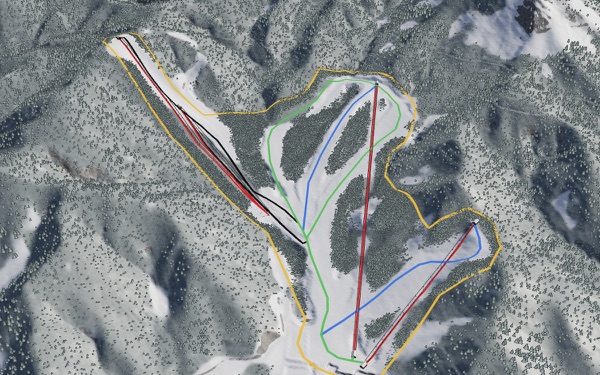 Chateraise Ski Valley Nobeyama 3D trail map