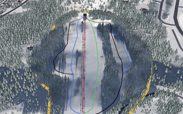 Chester Bowl 3D trail map