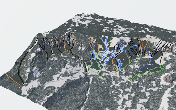Cimarron Mountain Club 3D trail map