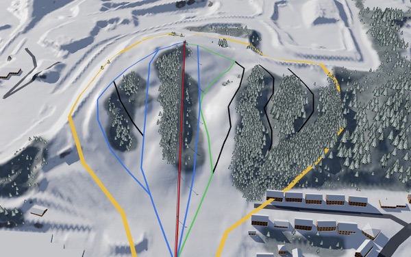 Club ski Beauce 3D trail map
