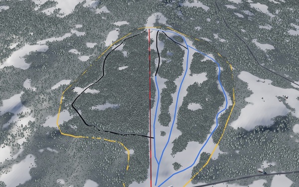 Cottonwood Butte 3D trail map