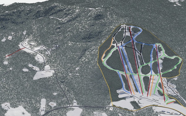 Crotched Mountain Ski & Ride 3D trail map