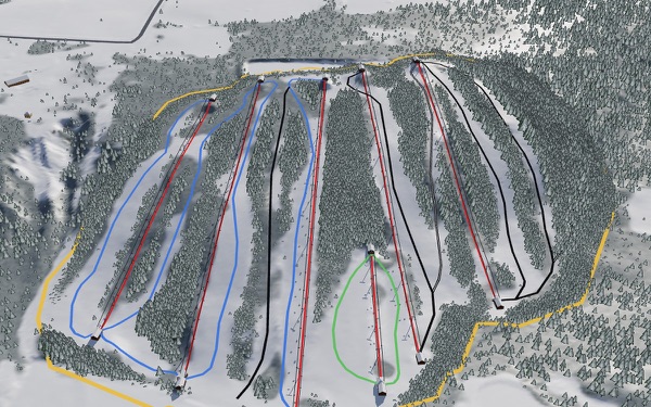 Devil's Elbow 3D trail map