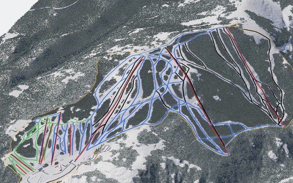Eldora Mountain Resort 3D trail map