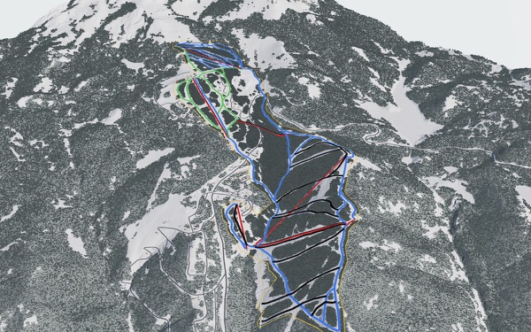 Elk Mountain 3D trail map