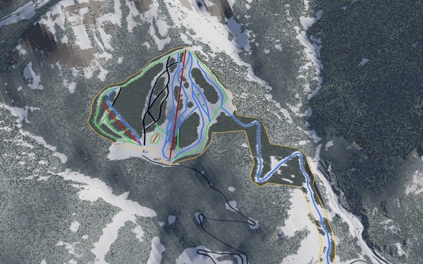 Fairmont Hot Springs 3D trail map