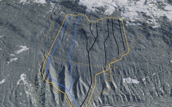 FQME Ski - Vallée Bras-du-Nord 3D trail map