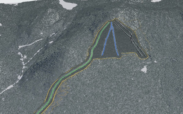 FQME - Station Mont Ste-Cécile 3D trail map