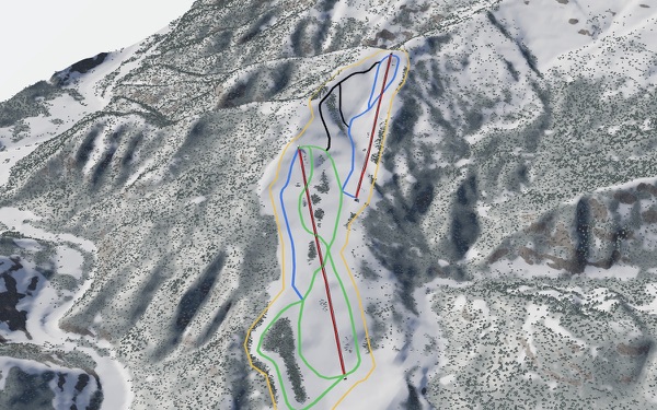 Fukui Izumi  Ski Resort 3D trail map