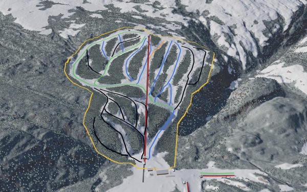 Gallix 3D trail map