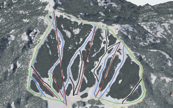 Geto Kogen 3D trail map