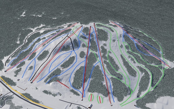 Giants Ridge Resort 3D trail map
