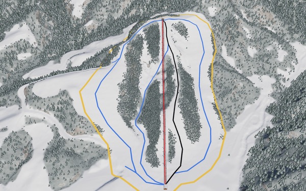 Green Valley Kamuro Ski Area 3D trail map