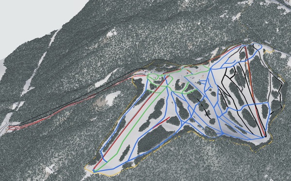 Grouse Mountain 3D trail map