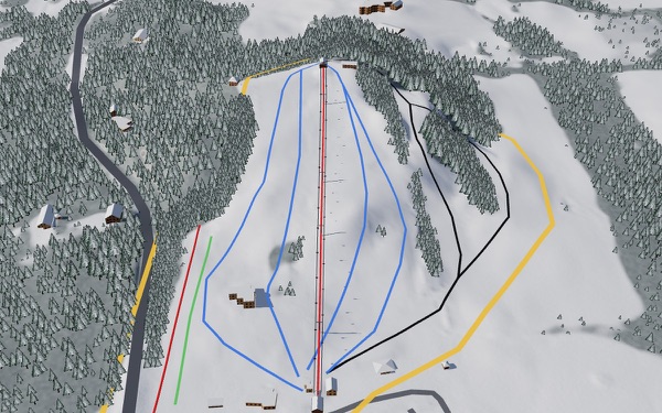 Heiliger Huegel Ski Club 3D trail map