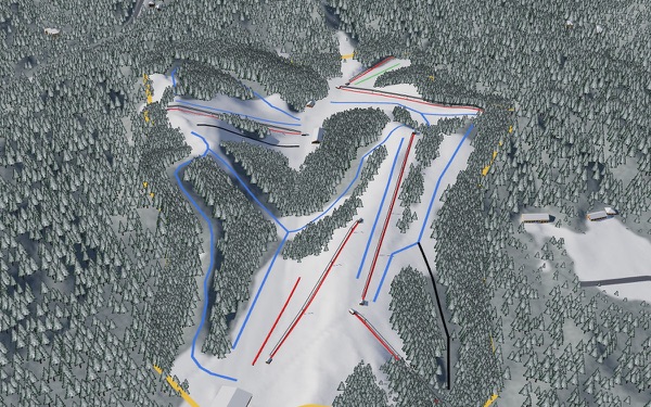Hickory Hills 3D trail map