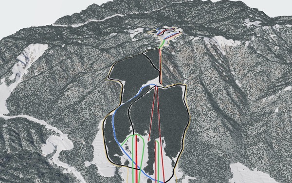 Hida Nagareha Resort 3D trail map