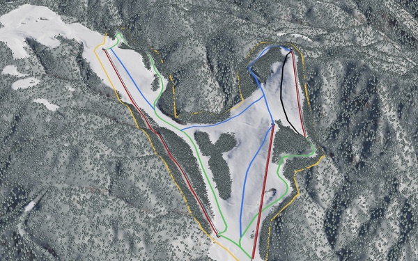Hida Takayama Ski Resort 3D trail map