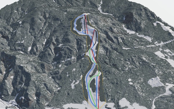 Hidaka Kokusai 3D trail map