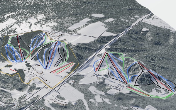 Horseshoe Resort 3D trail map